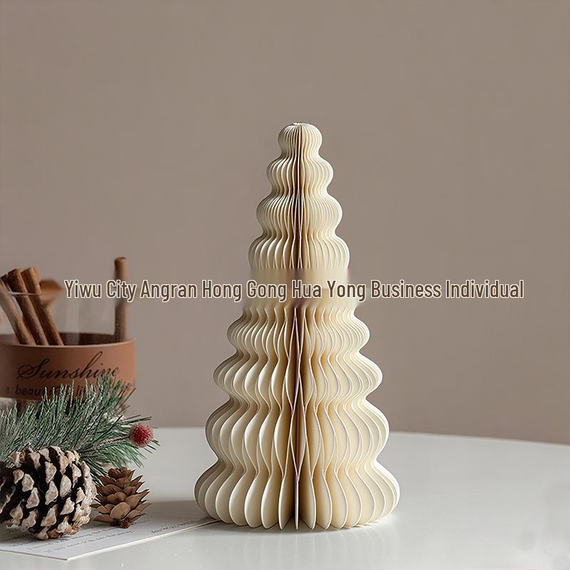 2025 Origami Christmas Tree Ornaments & Tabletop Decorations - Perfect for Holiday Scenes & Photography Props