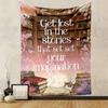 Get Lost in Stories with Cat & Books Patterned tapestry home decor, suitable for bedroom and living room, gift