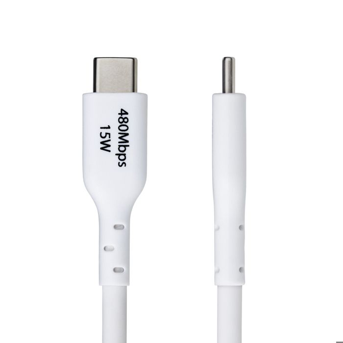 Câble USB - STARTECH - USB-A à USB-C - 3 m - Charge rapide 3A - Blanc