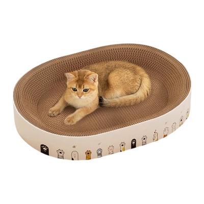 Cat Scratch Pad Resting Bed Playground Mat Cat Scratch Board for Indoor Floor Furniture Protection Sleep Enrichment Play