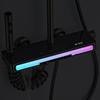 Luxury Bathroom Shower System Shower Faucet Full Set with Light Piano Key Smart Temperature Digital Display Hot Cold Mixer