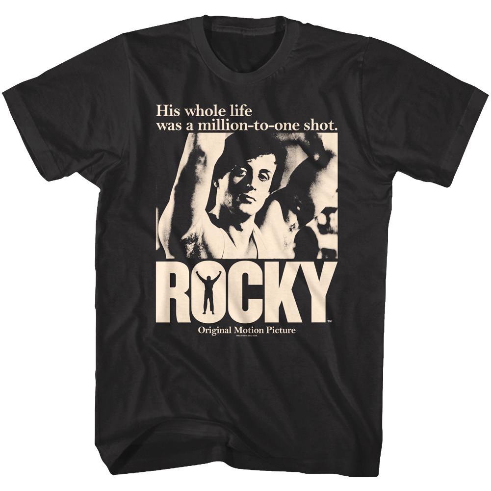 Rocky Balboa Million To One Shot Movie Poster Men T Shirt S