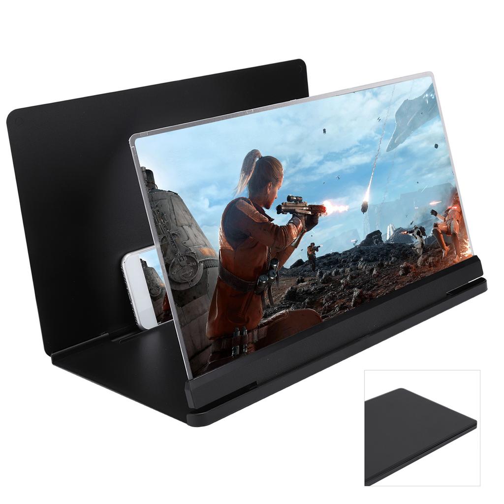 18X Mobile Phone Screen Magnifixer Amplifier 14in Anti Radiation Zoom Prevent Reflective(Black)