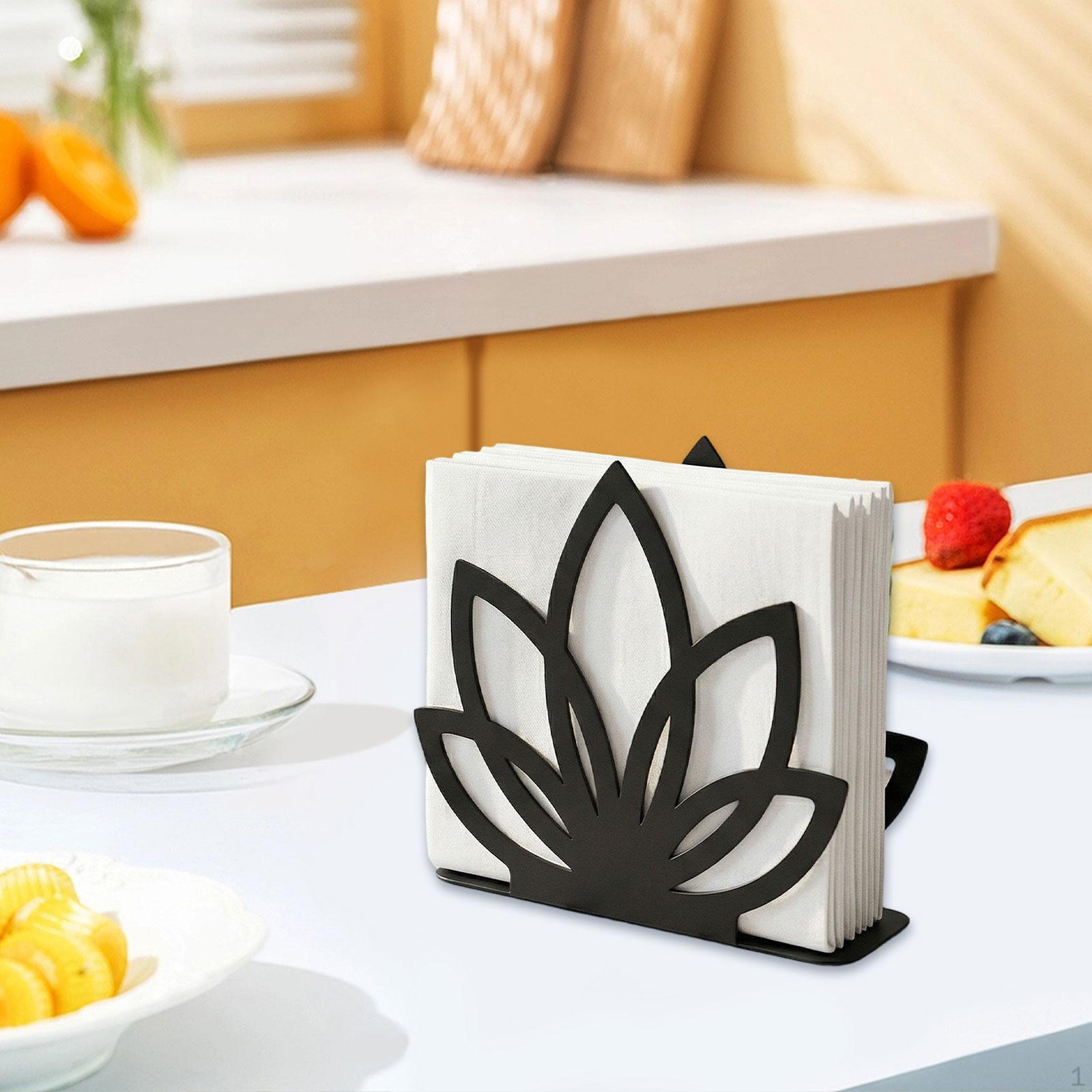 

Creative Nordic Style Metal Paper Napkin Dispenser, Ideal for Parties, Dining Rooms And . чёрный