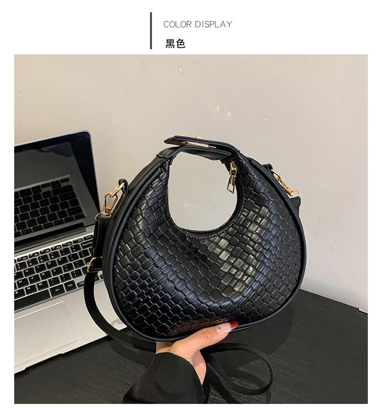 Сумка - Круглая сумка - Модная сумка через плечо чёрный