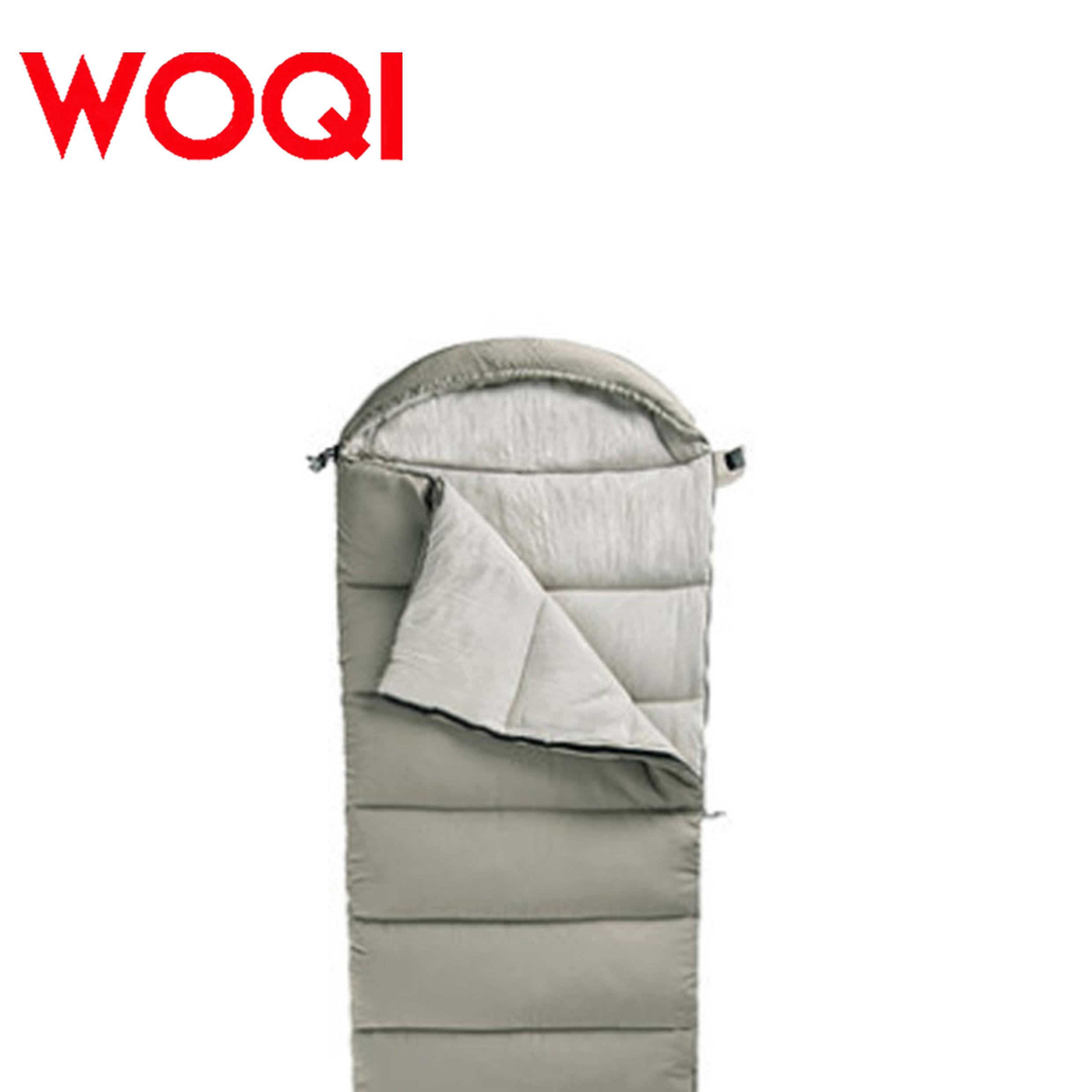 WOQI New Camping Waterproof Envelope with Washable Portable Outdoor Camping Thickened Warm Cotton Sleeping Bag оранжевый