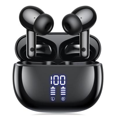AIFENG Bluetooth Wireless Earbuds with LED Noise Long Automatic Fully Touch IPX7 Compact and Compatible with iPhone and Web and Gaming Display,
