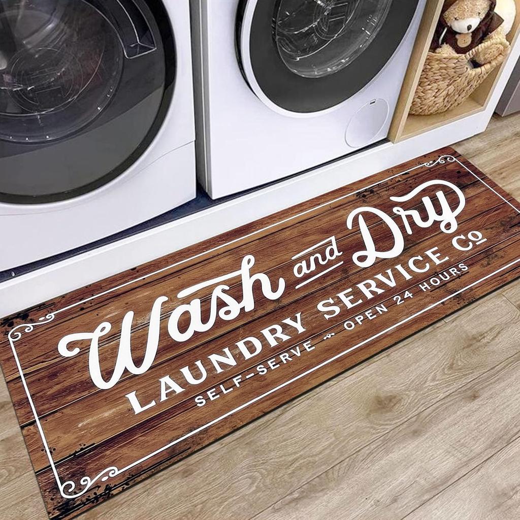 American Retro Personality Diatomite Carpet Household Kitchen Absorbent Floor Mats Bathroom Doorway Absorbent Floor Mats