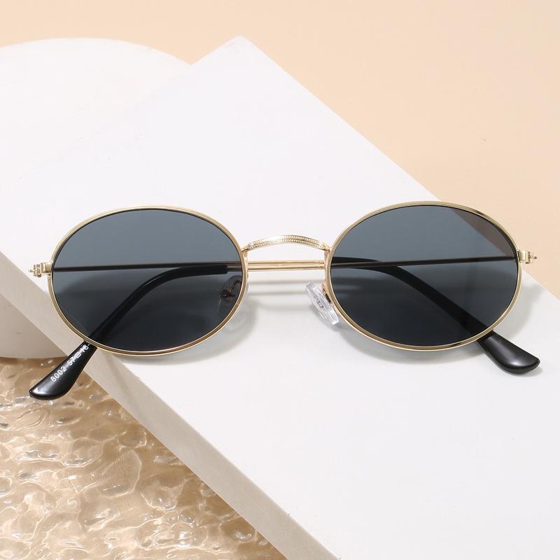 Korean Style Popular Sunglasses Oval Shape Uv400 Protection Men'S Sun Glasses Driving Hiking Female Sunglass