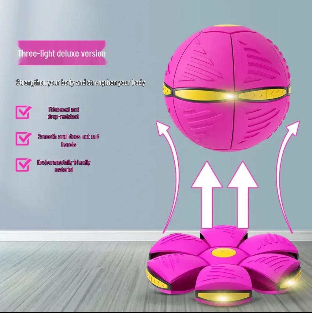 Elastic Stomp Ball: Magical Transforming Saucer - Indoor/Outdoor Educational Toy for Kids