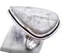 Howlite Natural Gemstone Antique Silver Plated Ring US Size-5.25 R 5204
