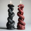 Snake Coiled Around Pillar Relief Cylindrical Candle Silicone Mold Cylinder Resin Silicone Mould Coiled Snake Gypsum Molds