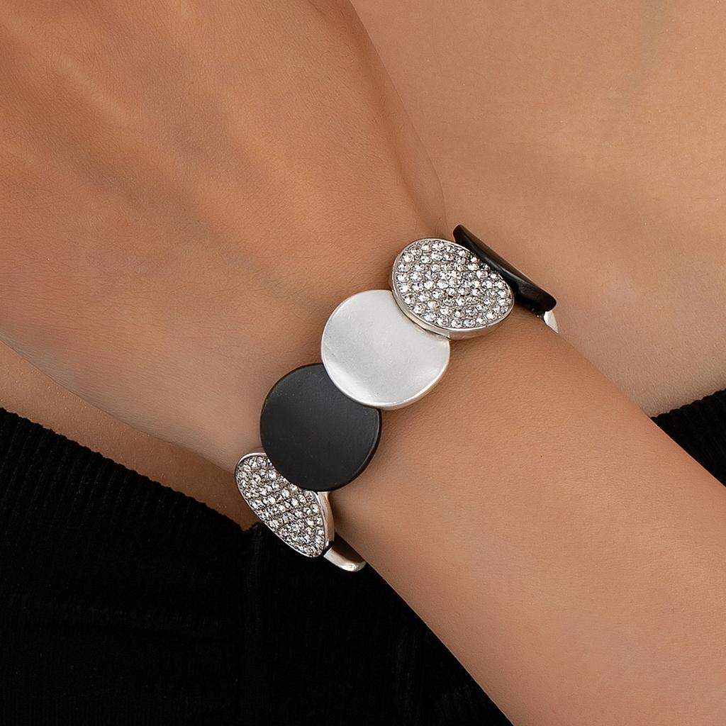 Color Matching Irregular Round Elastic Bracelet Christmas Party Wearer Bracelet