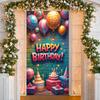 Geburtstag Hintergrund 3D Schriftzug Geburtstag Feier Banner Festliche Kulisse Bunte Ballons Kulisse Für Festliche Kinder