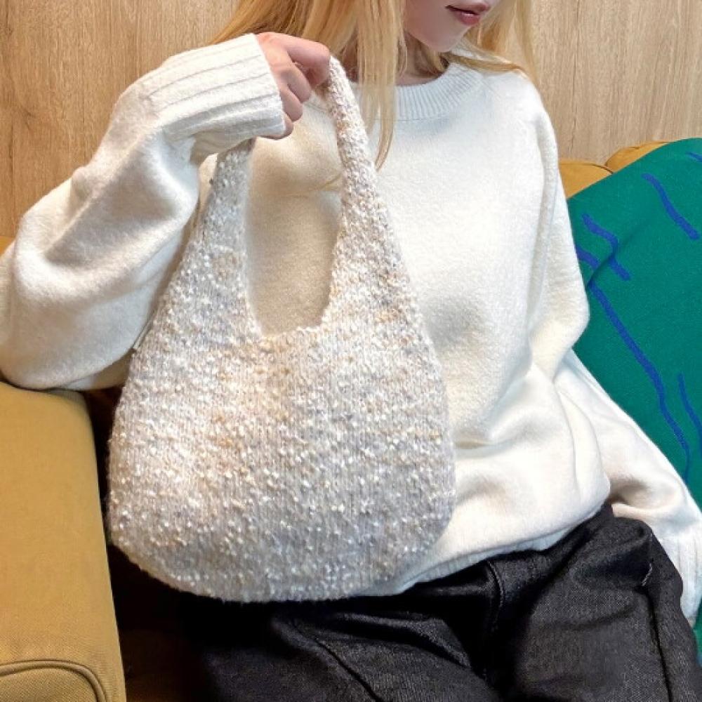 Fromheaven Cica Bo Knit Tote Bag