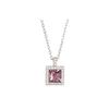 Swarovski Pink Square Crystal Necklace Set Women necklaces 5260703