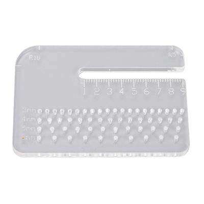 Leather Stitching Punch Aid Plate Multi Functional 4mm Thick Acrylic Leather Punching Puller