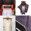 Original Genshin Impact Black Main Cosplay Costume Set Polyester Fabric Game Theme Characters)