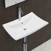 Day and Night - Day and Night Rectangular Ceramic Sink with Tap Hole and Drain