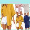 Women's Loose Button Long Shirt Dress With Premium Quality Fabric For Everyday Comfort