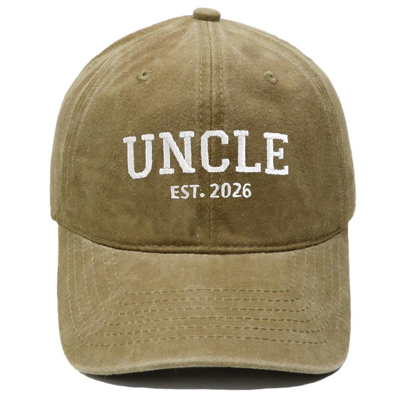 Hot Sale DAD MOM Embroidered Baseball Cap Washed Retro Male and Female Couples Casual Versatile Hat