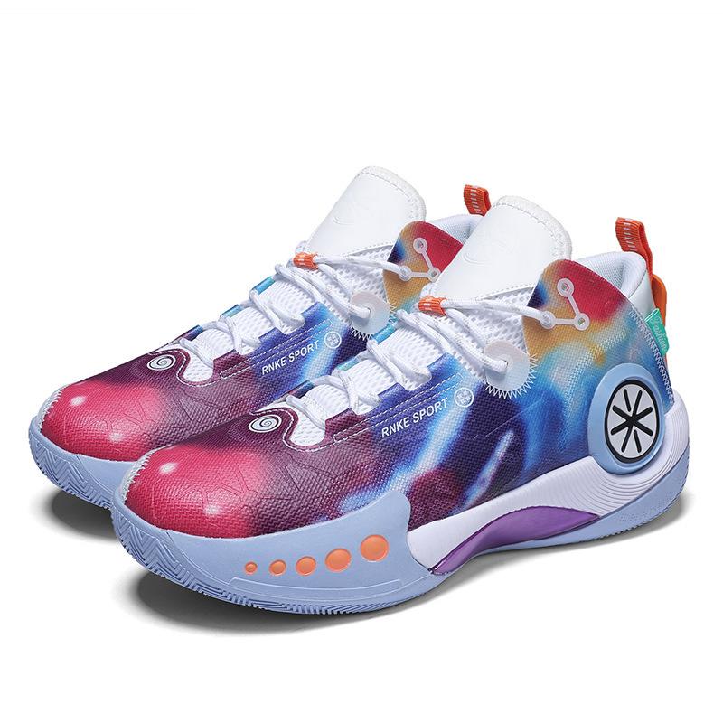 High-top Basketball Shoes, Microfiber Leather MD Soft Sole Non-slip, Boys and Girls, Teenagers and Students Competition Sports Shoes