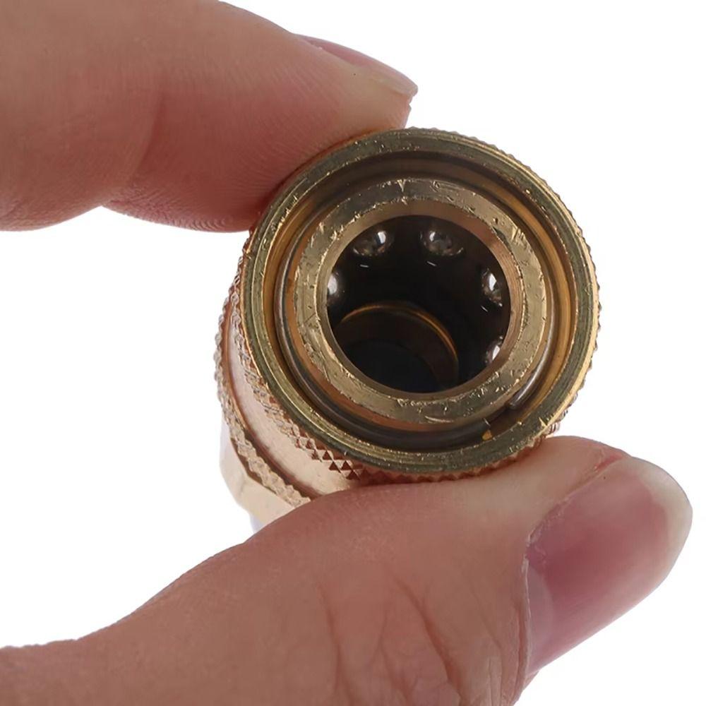 1Set 1/4 M14 Pipe Joint M14x1.5mm Brass Water Outlet Adapter Sprinkler Foam Pot Insert Hose Coupler For High Pressure Washer