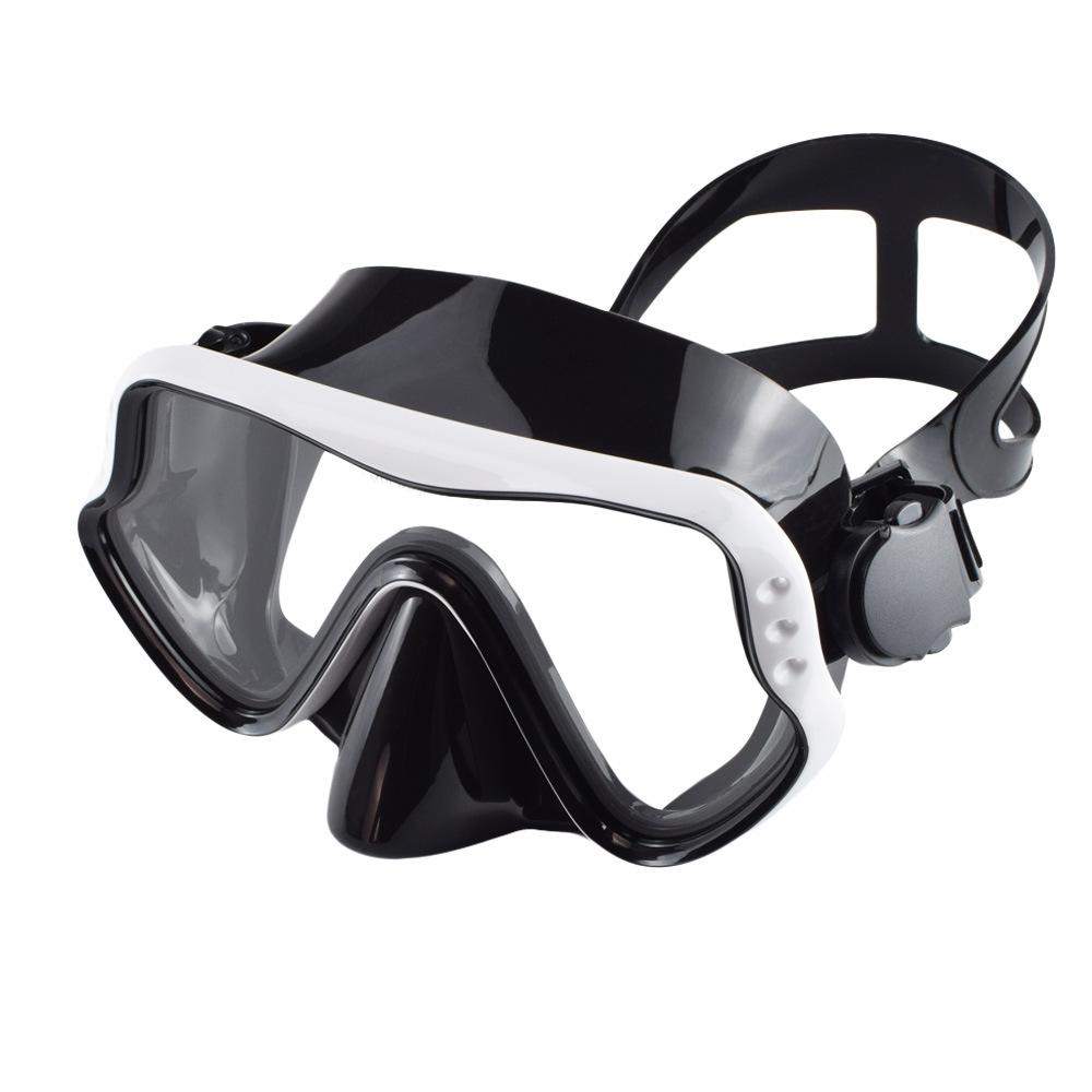 Large Frame Diving Goggles Silicone Snorkeling Mask