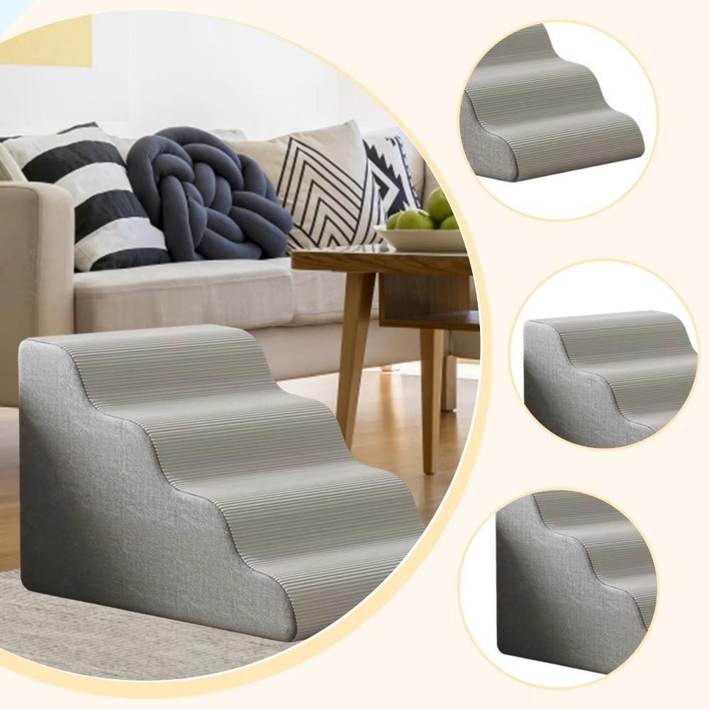 3/4 Step Pet Stair Memory Foam Sponge Dog Sofa Steps New Pet Ramp Stairs  Pet Supplies