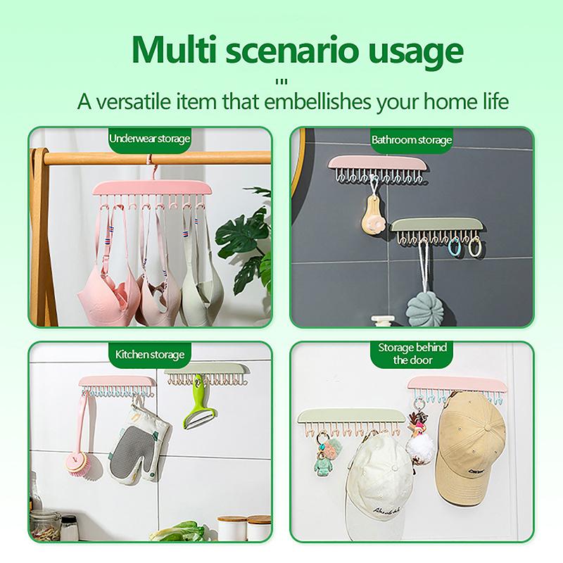 Sling Wave Hanger Bowtie Belt Hook Multifunctional Scarf Holder Clothes Underwear Non-Slip Storage Rack Hanger Hooks