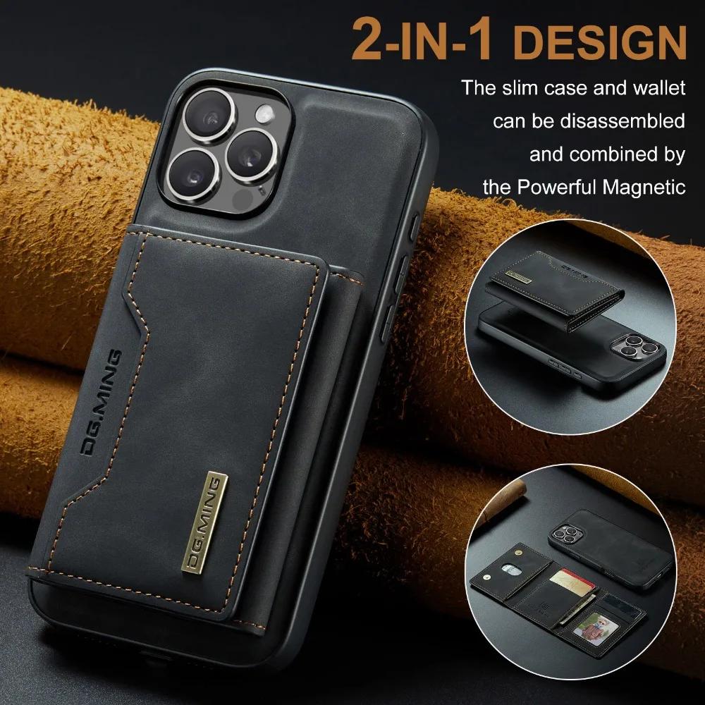 2 in 1 Detachable Wallet with Card Holder Magnetic Phone Case for IPhone 13 Mini 16E 16 15 Plus14 13 12 11 Pro Max Leather Cover