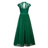 Amazon spring and summer lace dress European and American foreign trade mesh hollow splicing chiffon bridesmaid banquet dress dress