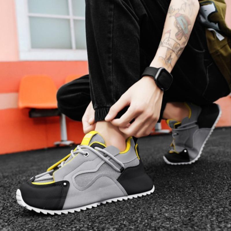 High Quality Fashionable Men's Shoes for Teenagers New Mesh Casual Shoes with Thick Sole and Increased Height Inside Zapatillas