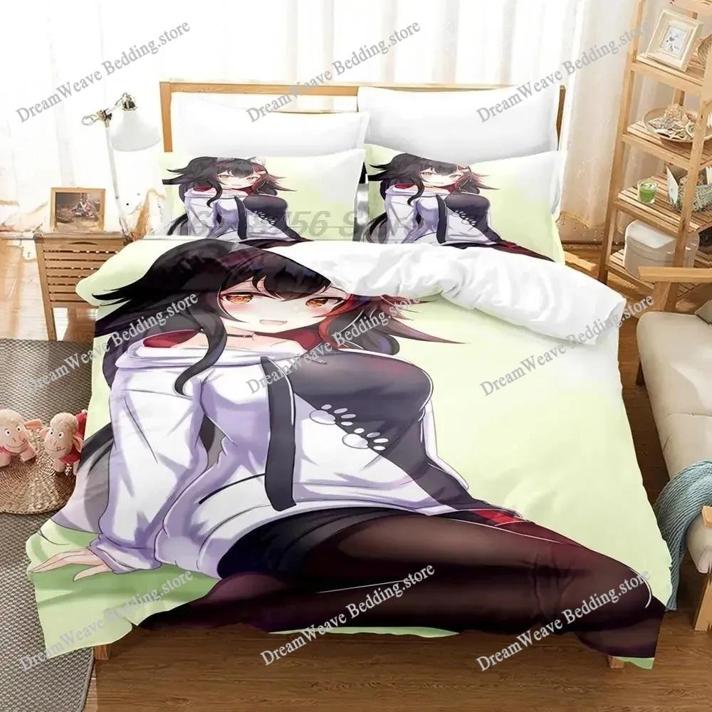3D Print Anime Kawaii Girls Ōokami Mio Bedding Set Single Twin Full Queen King Size Bed Set Adult Kid Bedroom Duvet cover Sets96