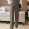 Women's High Waist Slimming Drapey Cropped Pants for Spring/Autumn
