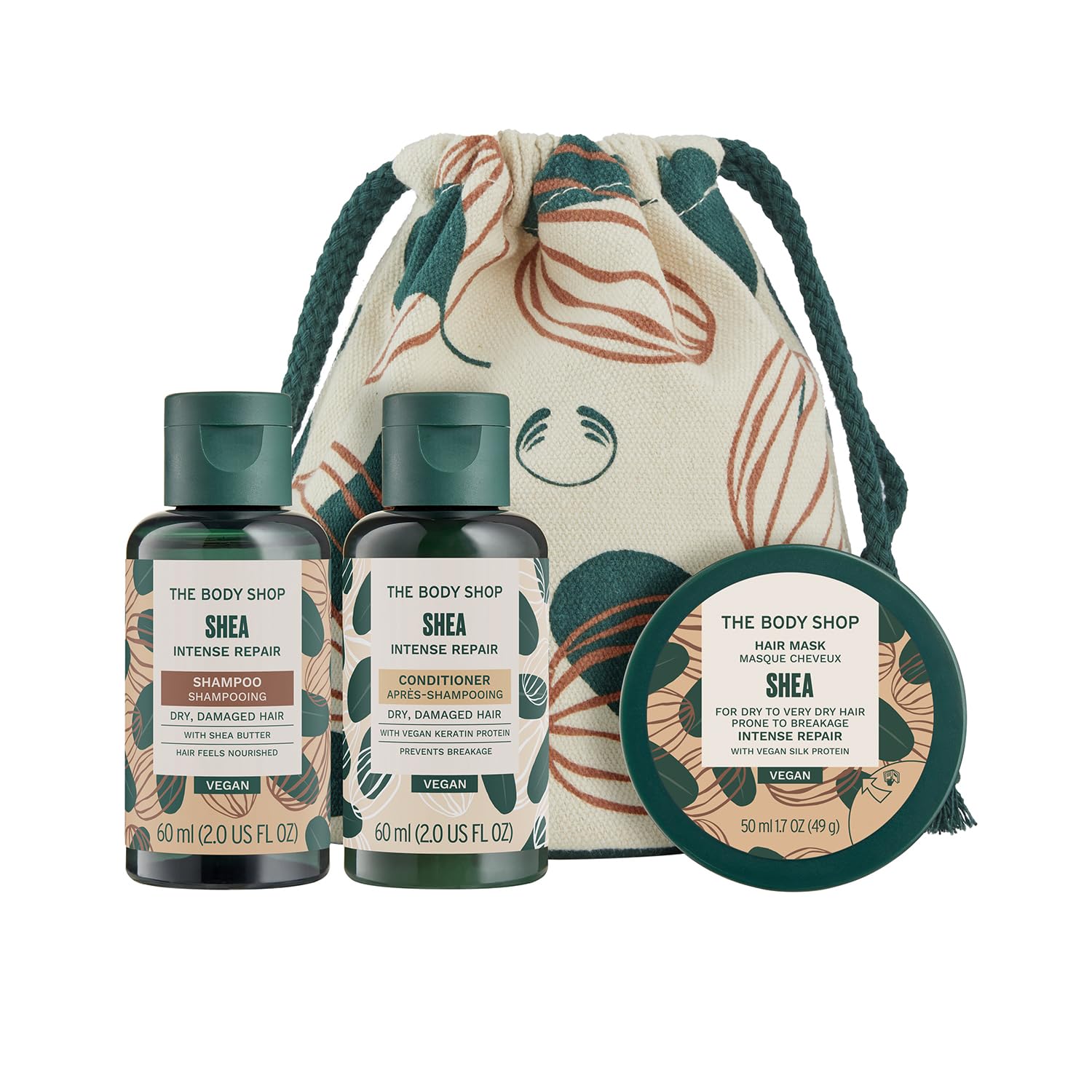 

Набор миниатюр для волос The Body Shop SB [Официальный] (Аромат Ши) [Аутентичный]