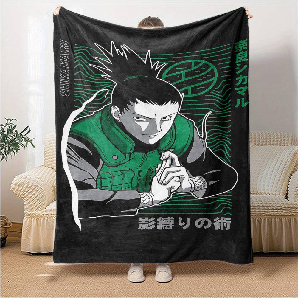 1pc Shikamaru Shadow Binding Technique Soft Flannel All Season Throw for Home, Office, Outdoor UseDurable Comfort Soft Warm Throw for Home