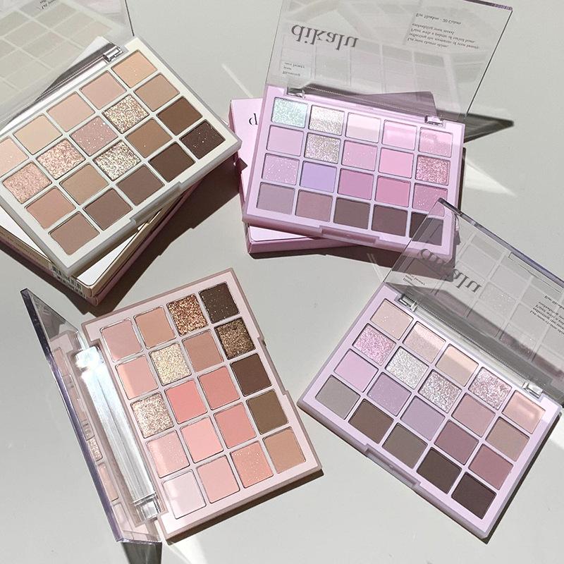 Miluji 20barevný paleta očních stínů Nude Make-up Vícebarevný Ovesné Mléko Čaj Perleťová Matná Paleta Denní Lehký Make-up