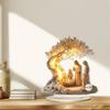  Christmas Nativity Scene Acrylic Tabletop Decoration for Holy Atmospheres Create