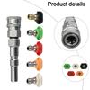 Car Washing Nozzles High Pressure Washer Adapter 1/4IN Stainless Steel Quick Connect For Nilfisk KEW With Foam Pot Nozzle