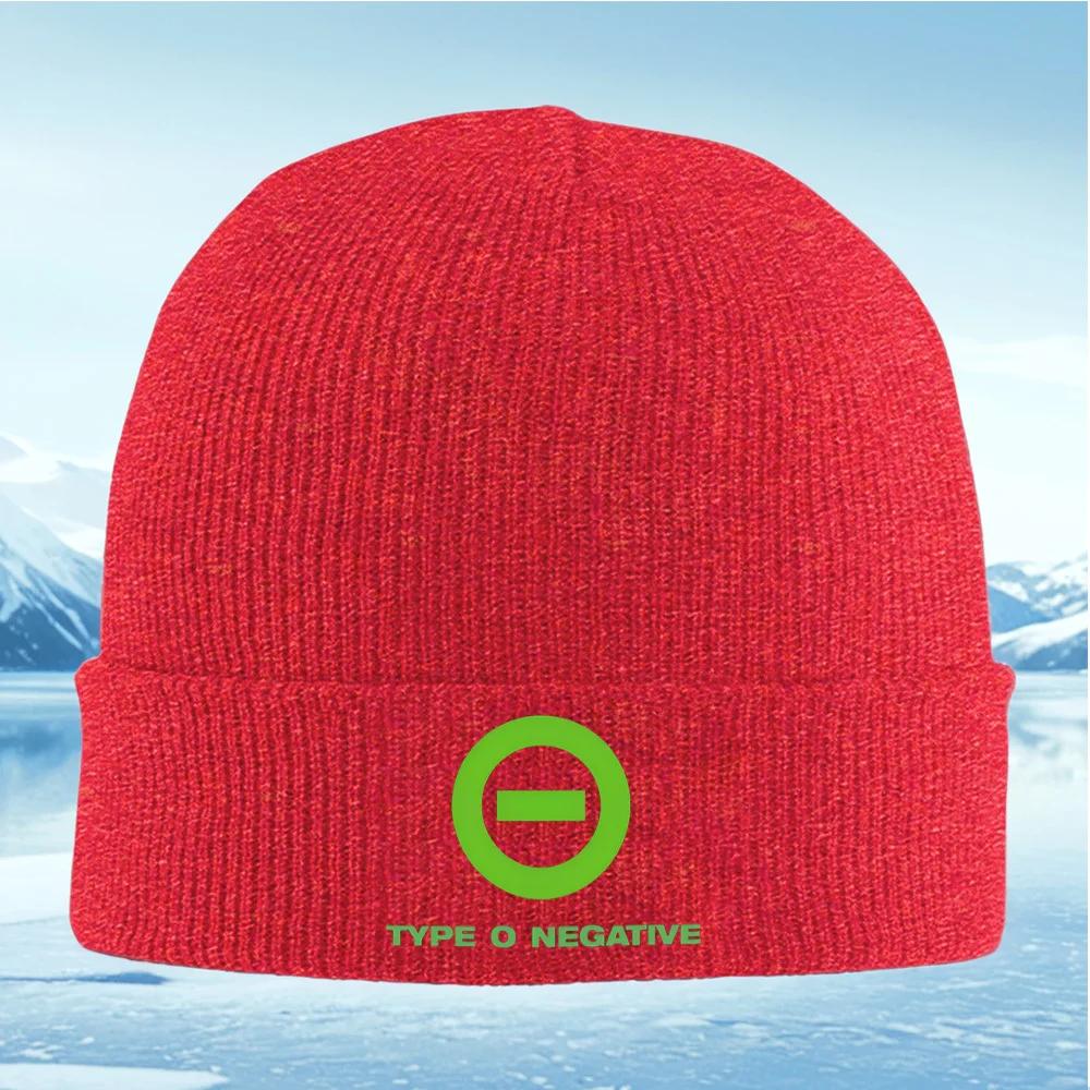 Green circle with horizontal rectangle Knitted Hat Unisex Women Unisex Beanie Pullover Cap Winter Thermal Warm Christmas Outdoor Cy
