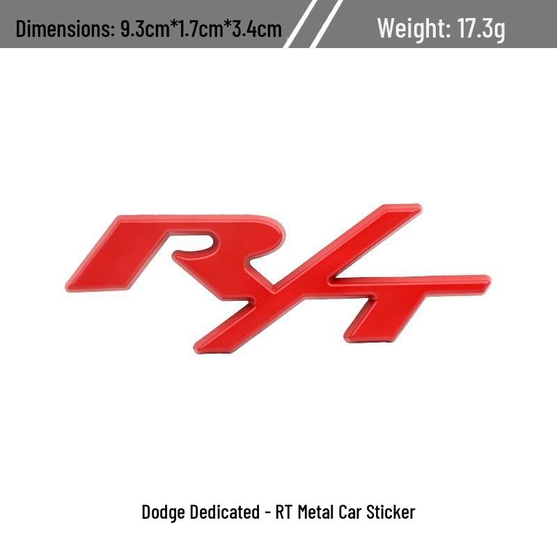 Dodge CHALLENGER Journey SRT Grille and Rear Emblem Metal Decorative Sticker