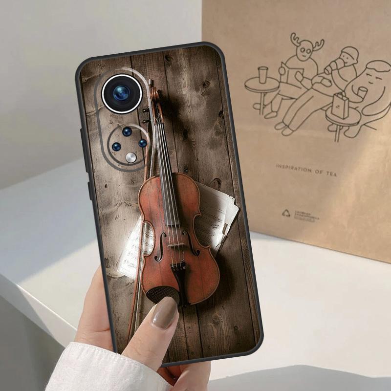 Elegant Violins Bow Sheet Music For Honor Magic 7 Lite 5 6 8 Pro Case For Honor 400 200 90 70 50 X8c X8b X9a X9b X9c X9d Win
