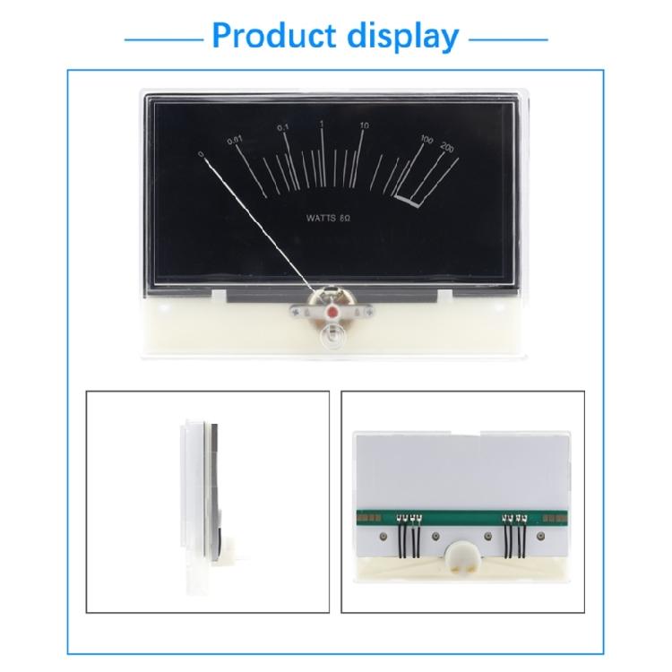 VU-Meter Header Stereo Audio-DB Level Header Power Amplifier-Level Meter Ammeter