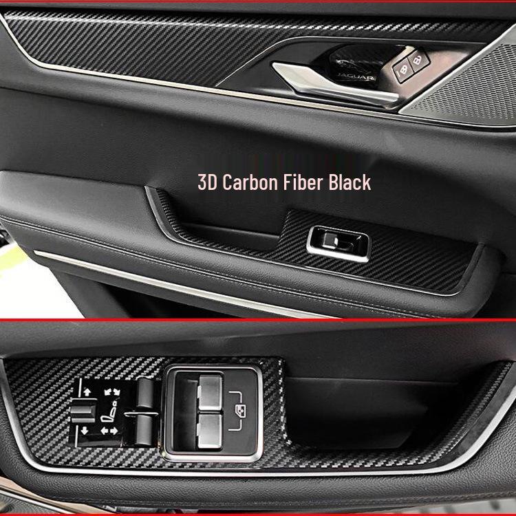 21 Jaguar XFL Custom Interior Carbon Fiber Gear Shift Decals