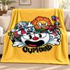 Cuphead Decke Flanelldecke Weiche Gemütliche Plüschdecke für Sofa Bett Leichte Heimdekoration Outdoor Camping