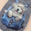 Dog Vest Loose Neck Tear-Resistant Soft Dogs Costume Polyester Puppy Shirt Clothes for Outdoor