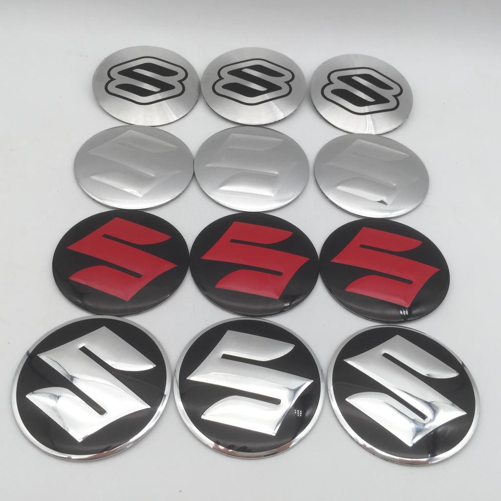 4pcs 3D 56mm 60mm 65mm For Suzuki Car emblem Wheel hub Center Cap Badge covers sticker Decals Styling accessories 1FD7S