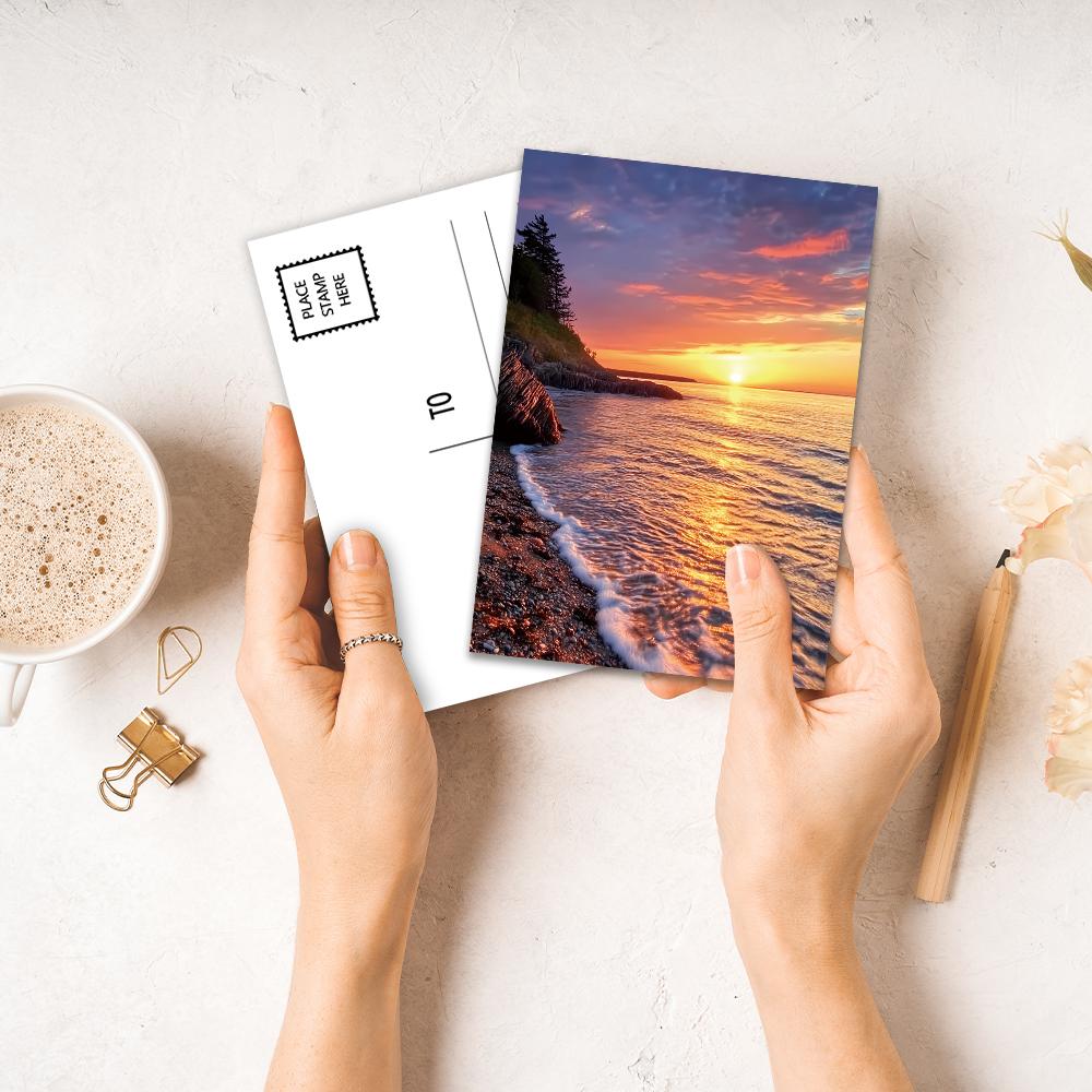 32pcs, Various Scenic Postcards, Sunset Postcards, Wall Stickers, Message Cards, Cards, DIY Postcards, Festival Decorations