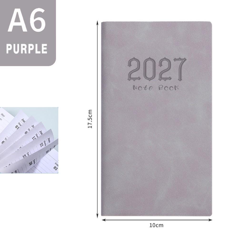 Pocket Design 2027 A6 Planner Notebook Portable Lightweight Daily Weekly Journal  Time Management